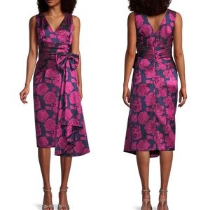 Aiden mattox Fuchsia Floral print cocktail dress